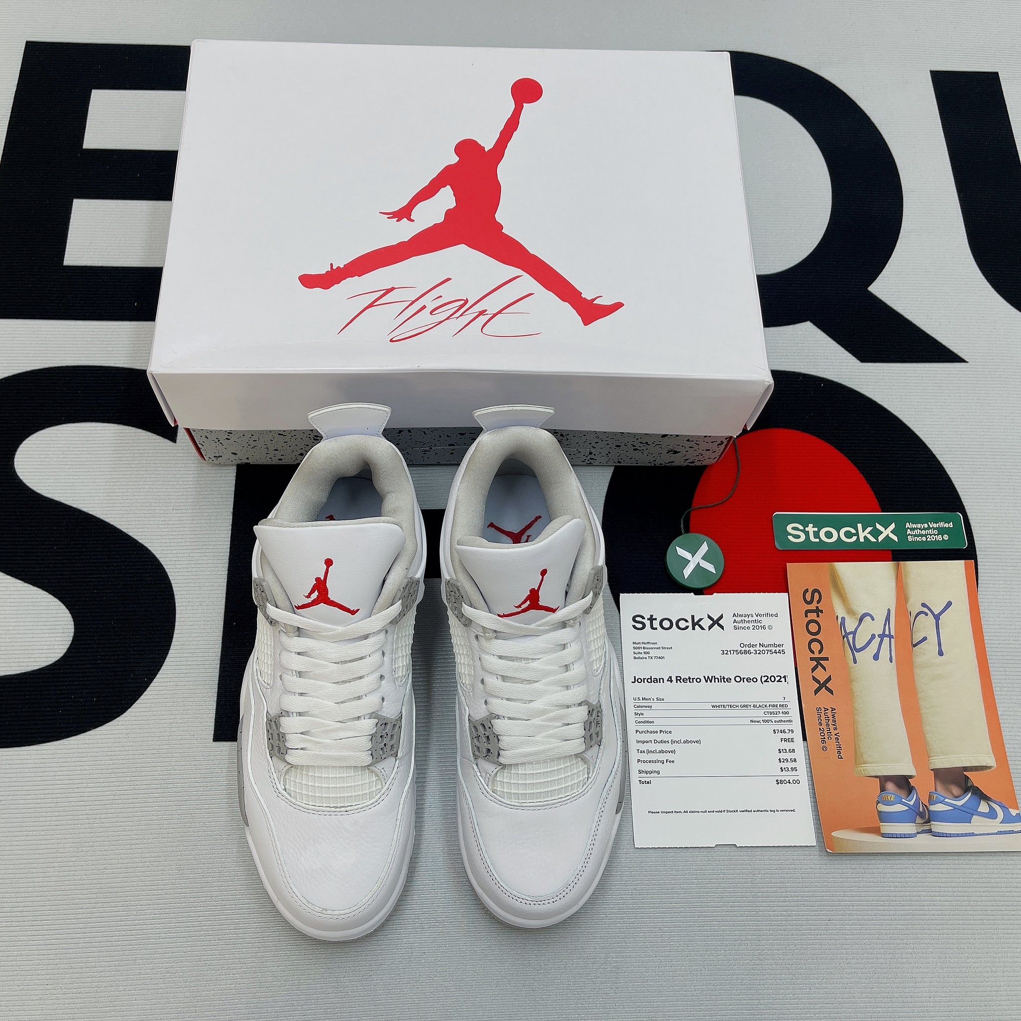 J*rdan 4 «White Oreo»
