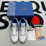 J*rdan 3 "White and True Blue"
